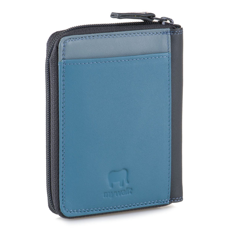 Zip Around Tray Purse Wallet (Mens) Smokey Grey back