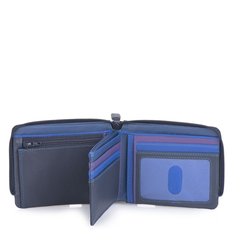 Zip Around Wallet Kingfisher open