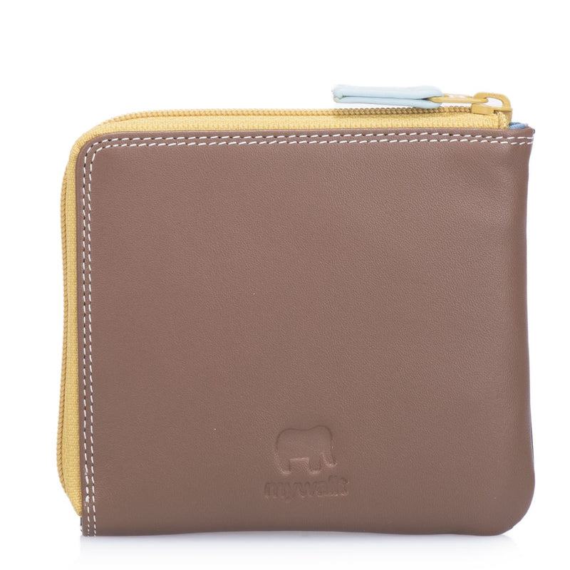 Zip Around Wallet Mocha back