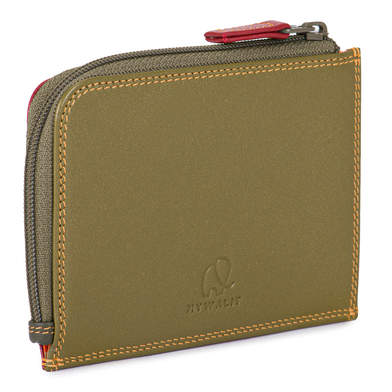 Zipped Coin Purse with C/C Holder Lucca back