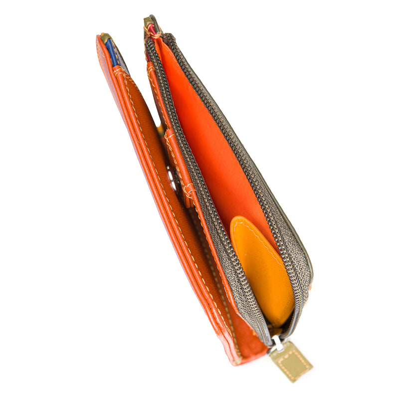 Mini BiFold Zip Wallet Lucca inside