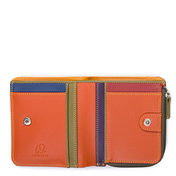 Mini BiFold Zip Wallet Lucca open
