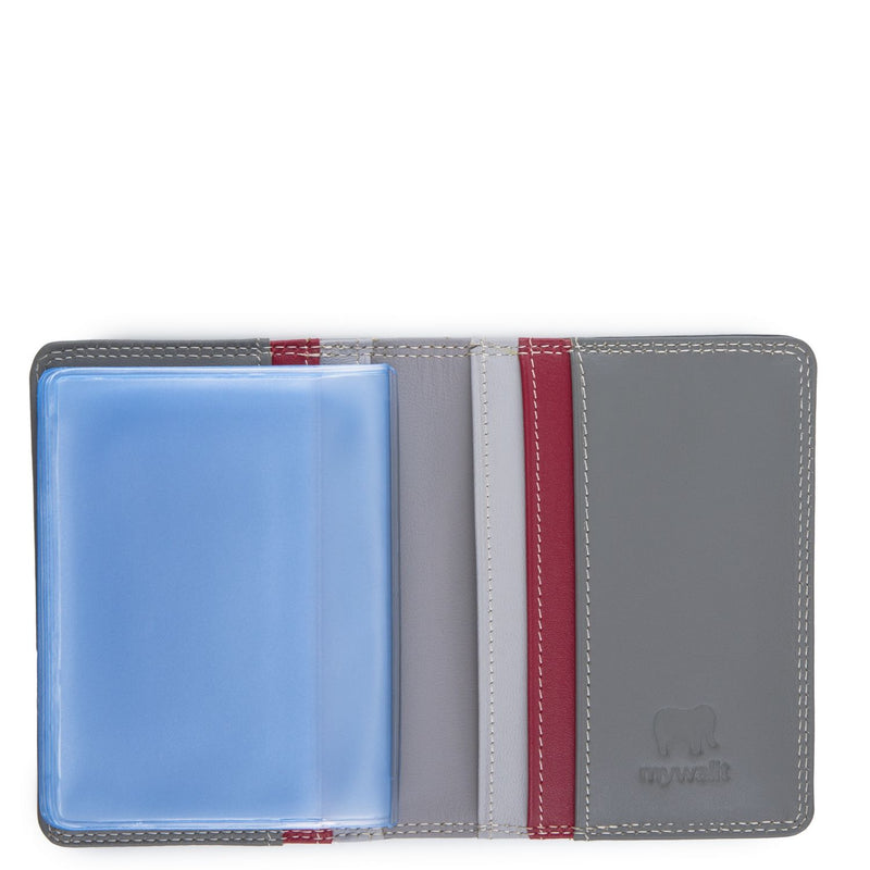 Credit Card Holder w/Plastic Inserts Storm open-detail