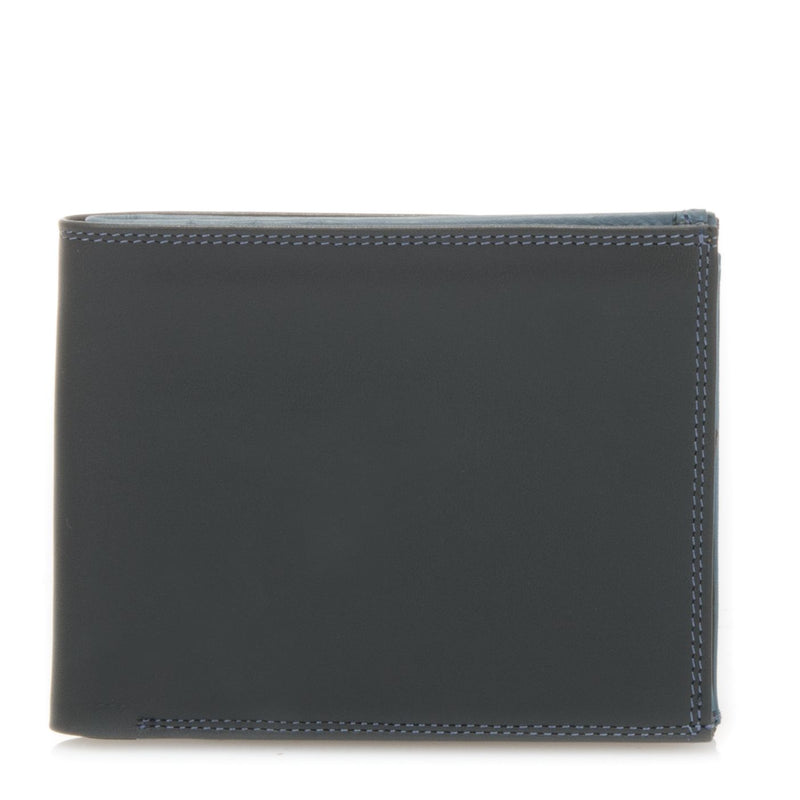 Wallet w/Zip Coin Section Smokey Grey front