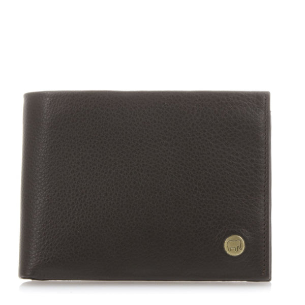 Wallet w/inner zip coin pocket Brown front