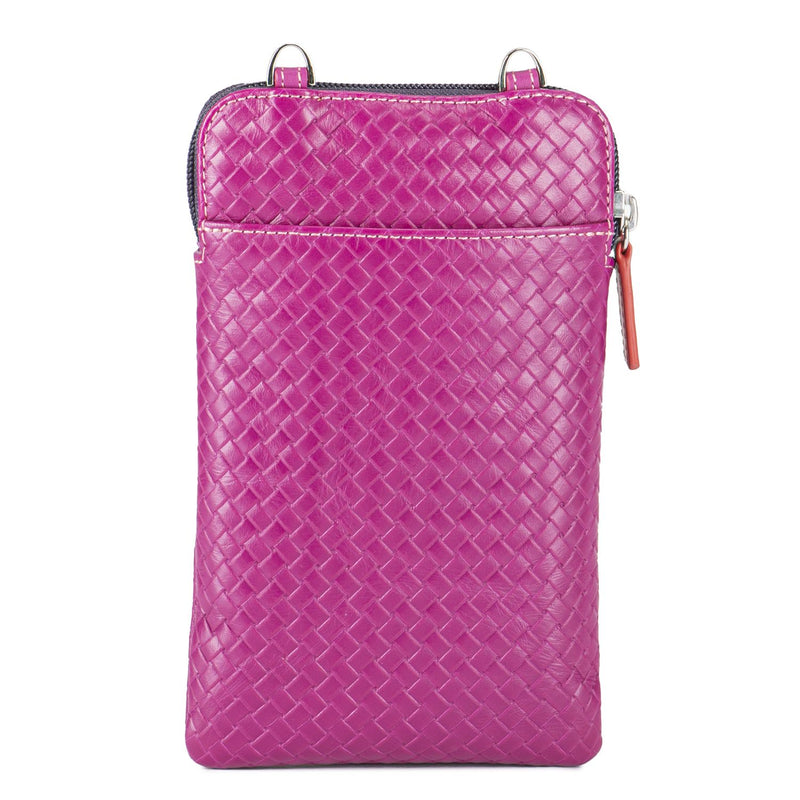 Cell Phone Neck Pouch Sangria Multi back