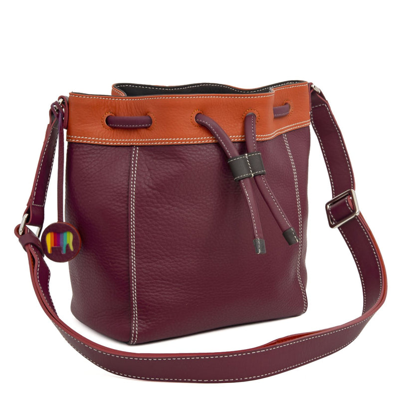 Drawstring Shoulder Bag Chianti side