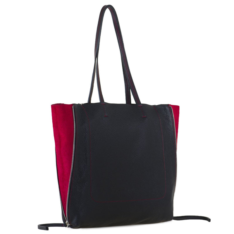 Shopper Black/Chianti side