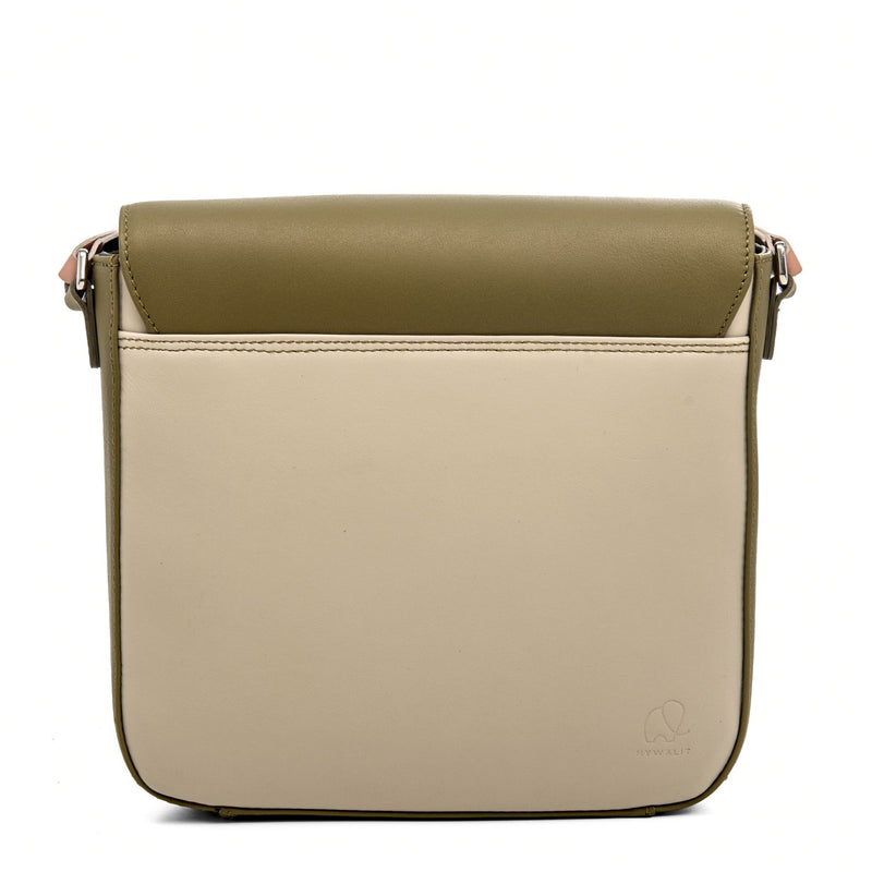 Flapover Shoulder Bag Olive back