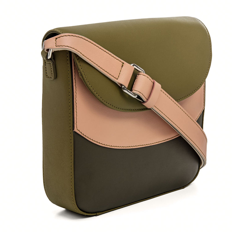 Flapover Shoulder Bag Olive side