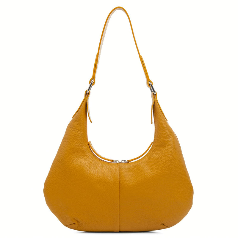 Small Underarm Shoulder Bag Yellow Back