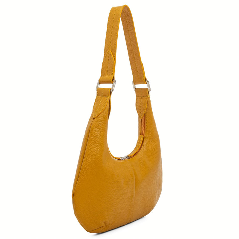 Small Underarm Shoulder Bag Yellow Side