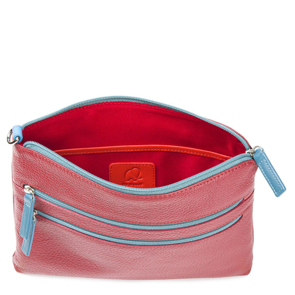 Slim Tri Zip Cross Body Vesuvio inside
