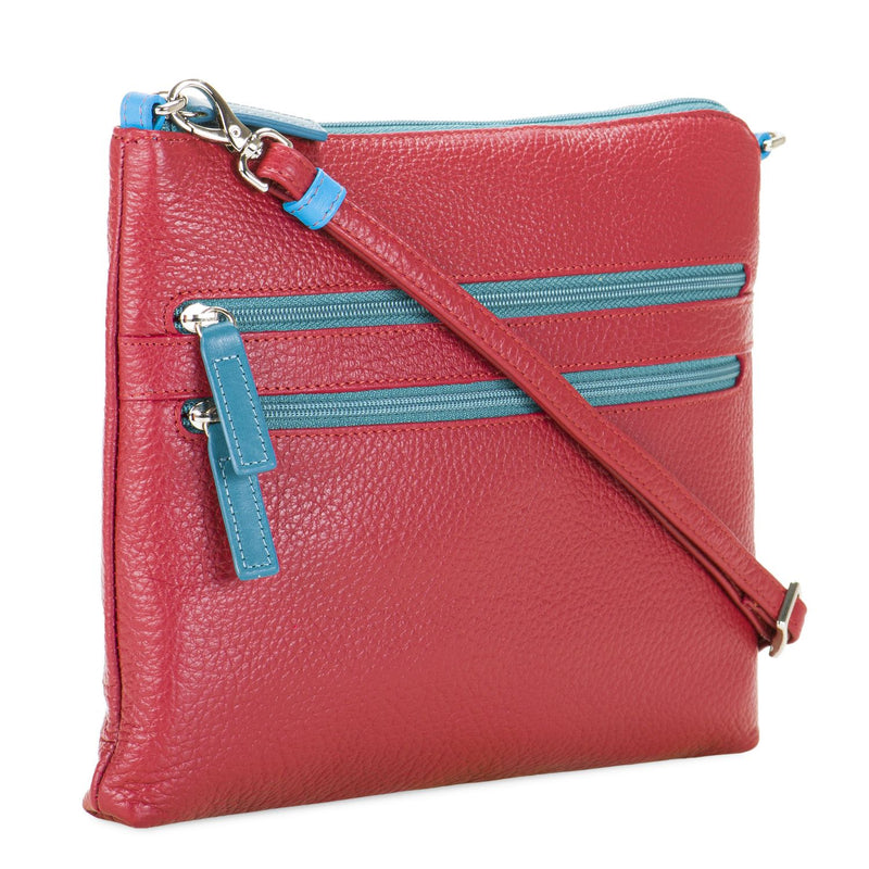 Slim Tri Zip Cross Body Vesuvio side