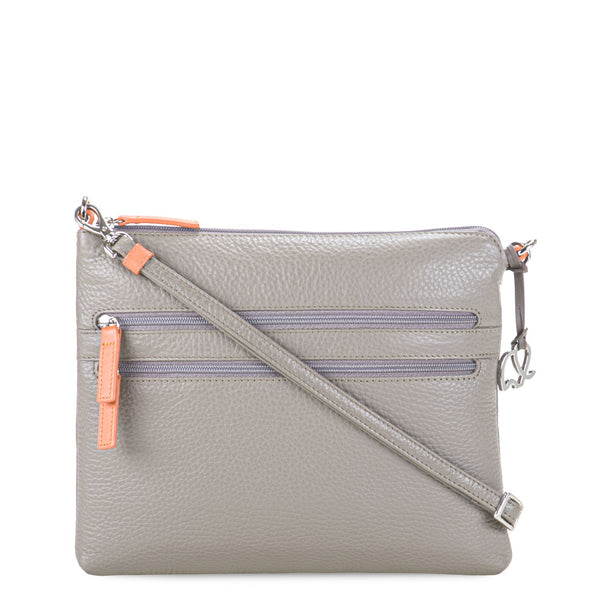 Slim Tri Zip Cross Body Fumo front