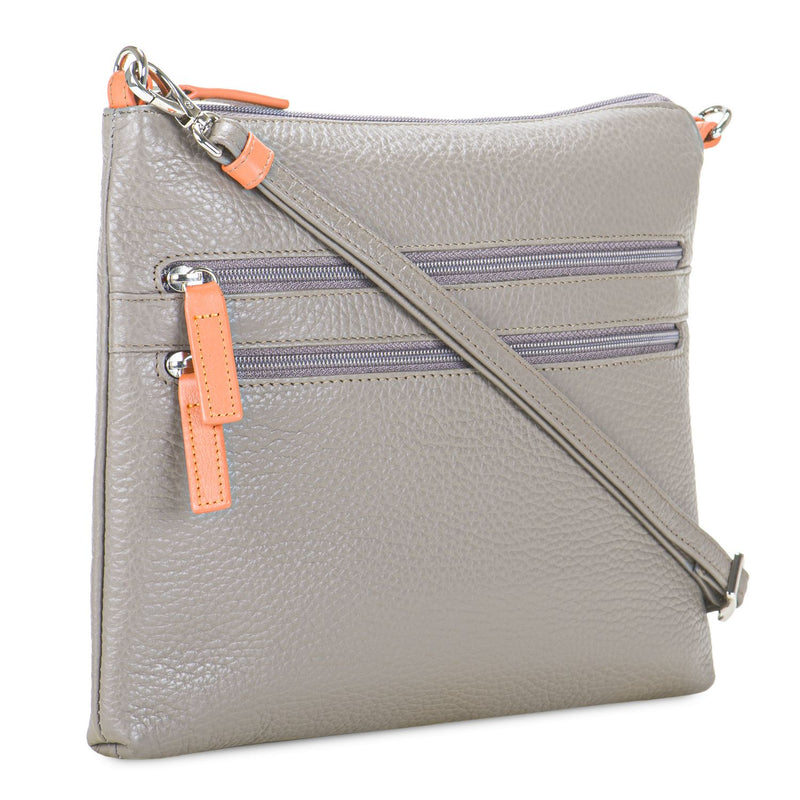 Slim Tri Zip Cross Body Fumo side
