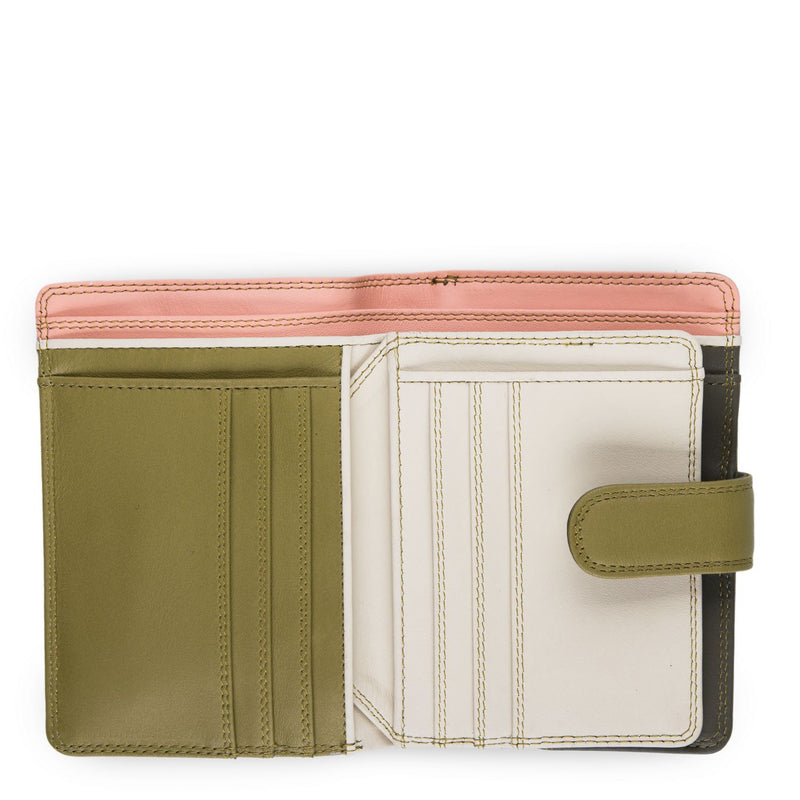 Medium 10 C/C Wallet w/Zip Purse Olive open-detail