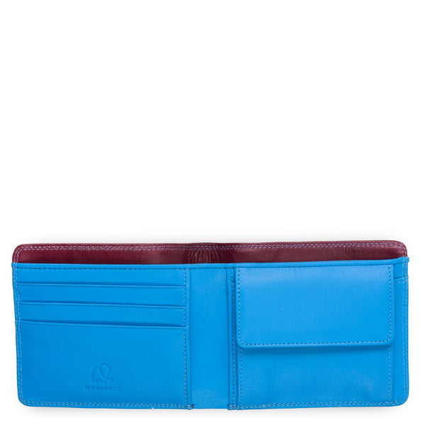 Standard Wallet w/Coin Pocket Burgundy/Sea open