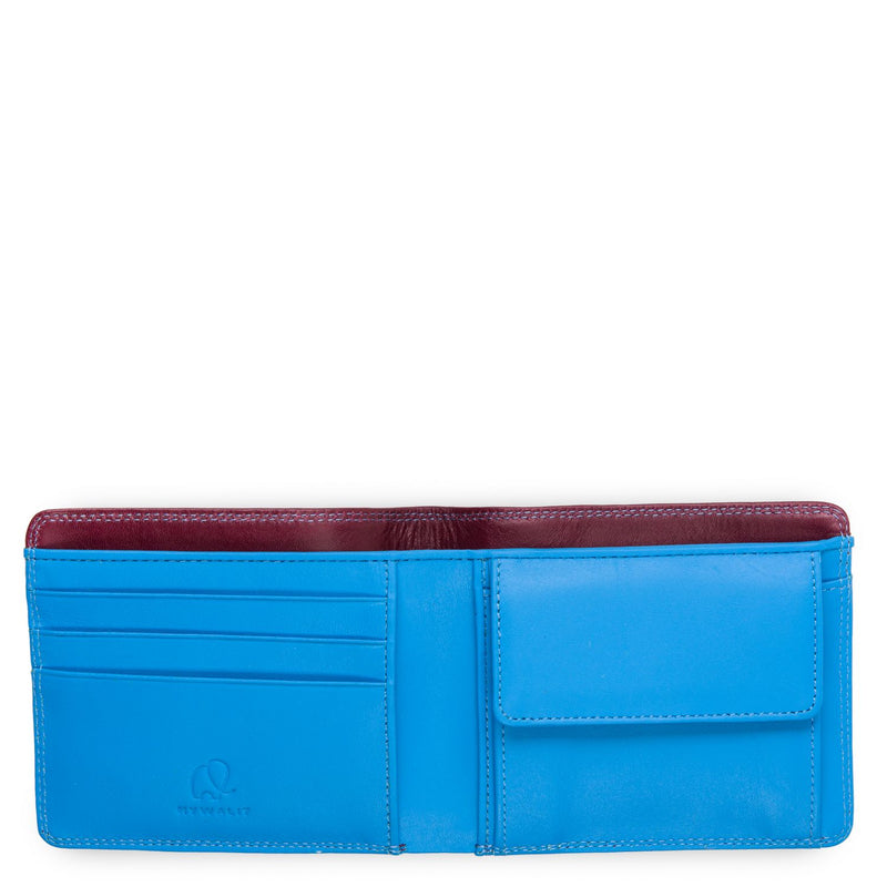 Standard Wallet w/Coin Pocket Burgundy/Sea open