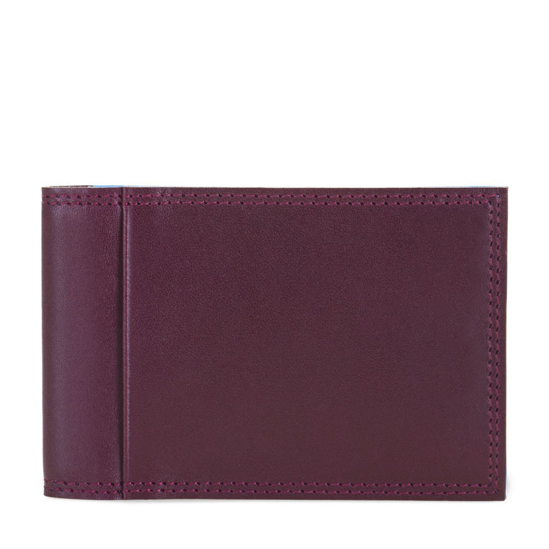 Bi Fold CC Holder Burgundy/Sea front
