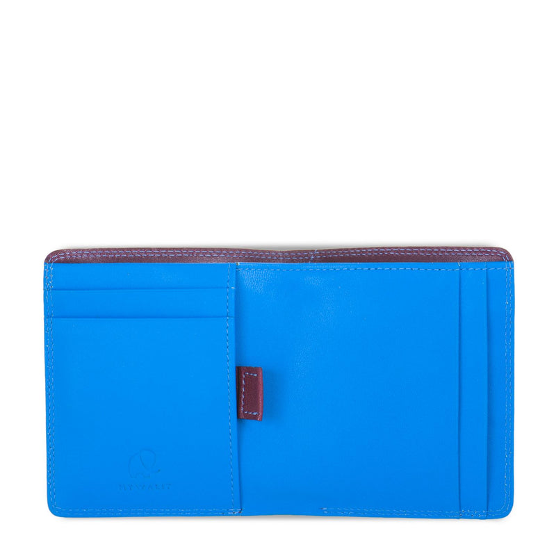 Bi Fold - Pull Out Tab Burgundy/Sea open