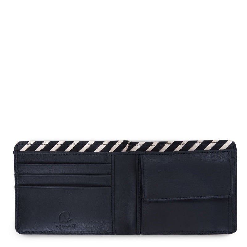 Standard Wallet w/Coin Pocket  Black open