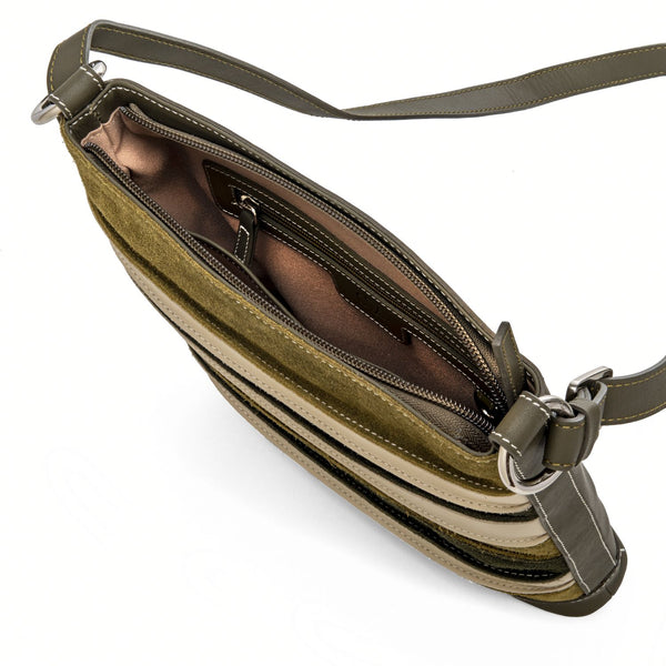 Cross Body Olive Inside