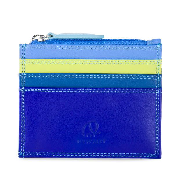 Credit Card Holder with Zip Pocket Seascape front