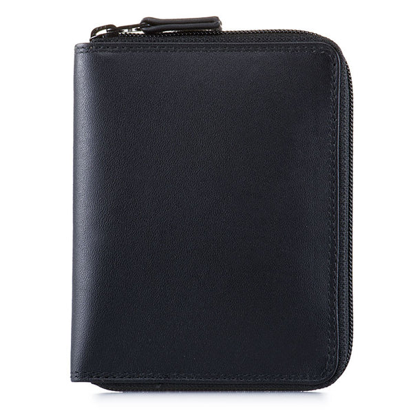 Zip Around Tray Purse Wallet (Mens) Black front